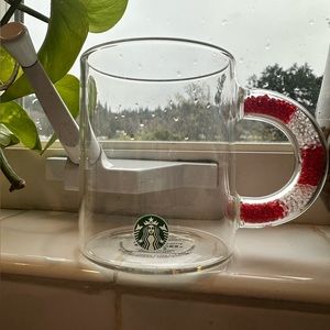 2021 Starbucks holiday glass mug